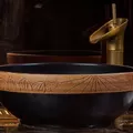 Chậu lavabo dương bàn sứ mỹ thuật Haduvico LVB031
