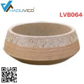 Chậu lavabo dương bàn sứ mỹ thuật Haduvico LVB064