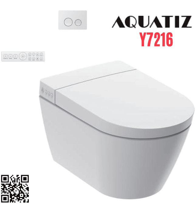 Bồn cầu treo tường cảm ứng Aquatiz V7216