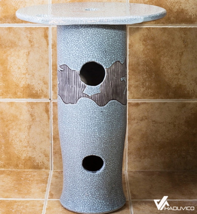 Đôn chậu sứ mỹ thuật cao cấp Haduvico DC002