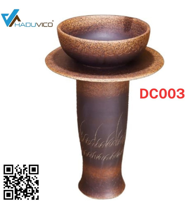 Đôn chậu sứ mỹ thuật cao cấp Haduvico DC003