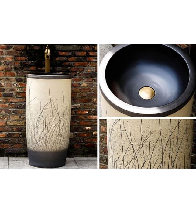 Đôn chậu sứ mỹ thuật cao cấp Haduvico DC006