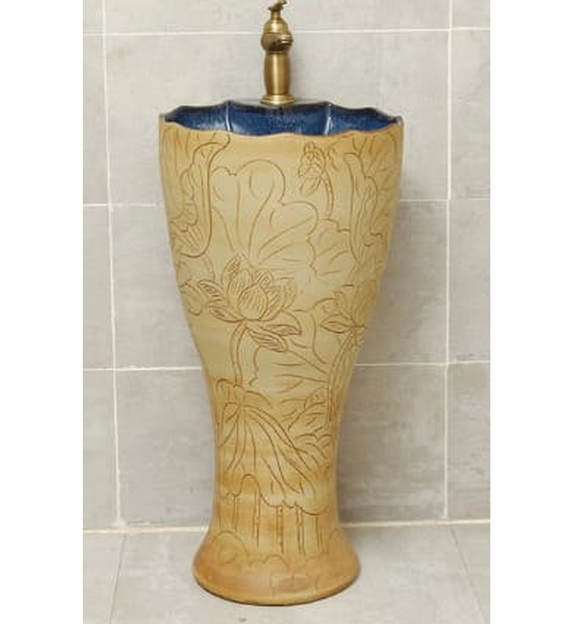 Đôn chậu sứ mỹ thuật cao cấp Haduvico DC014