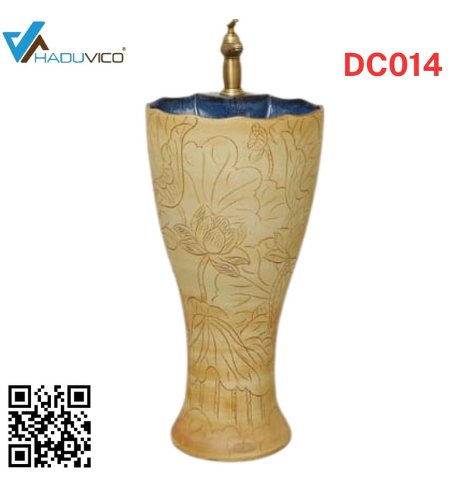 Đôn chậu sứ mỹ thuật cao cấp Haduvico DC014