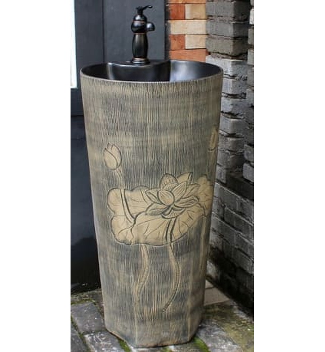 Đôn chậu sứ mỹ thuật cao cấp Haduvico DC022