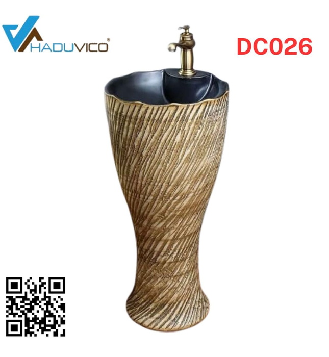 Đôn chậu sứ mỹ thuật cao cấp Haduvico DC026