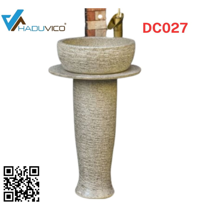 Đôn chậu sứ mỹ thuật cao cấp Haduvico DC027
