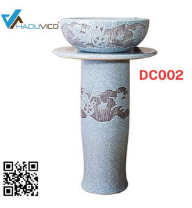 Đôn chậu sứ mỹ thuật cao cấp Haduvico DC002