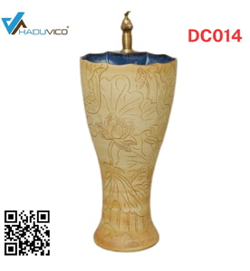 Đôn chậu sứ mỹ thuật cao cấp Haduvico DC014