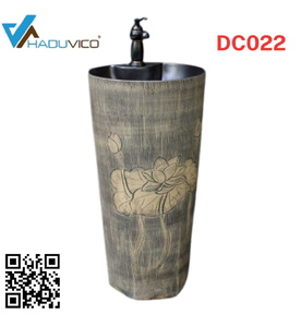 Đôn chậu sứ mỹ thuật cao cấp Haduvico DC022