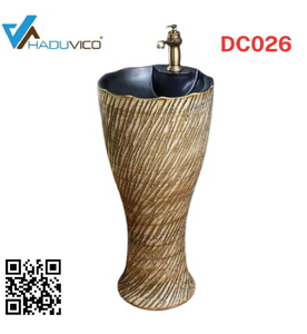 Đôn chậu sứ mỹ thuật cao cấp Haduvico DC026