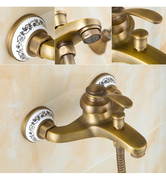 Sen tắm nóng lạnh bằng đồng Haduvico ST007