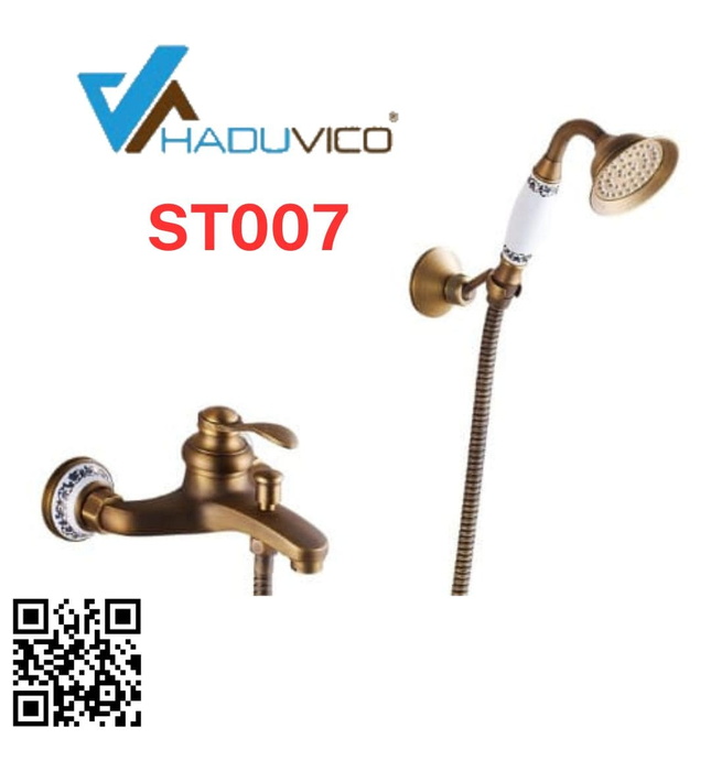 Sen tắm nóng lạnh bằng đồng Haduvico ST007