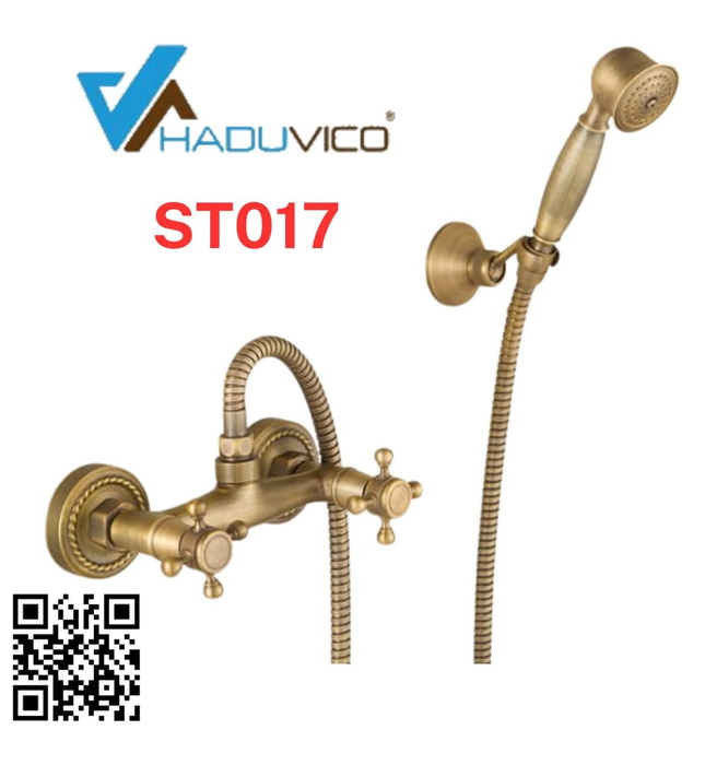 Sen tắm nóng lạnh bằng đồng Haduvico ST017