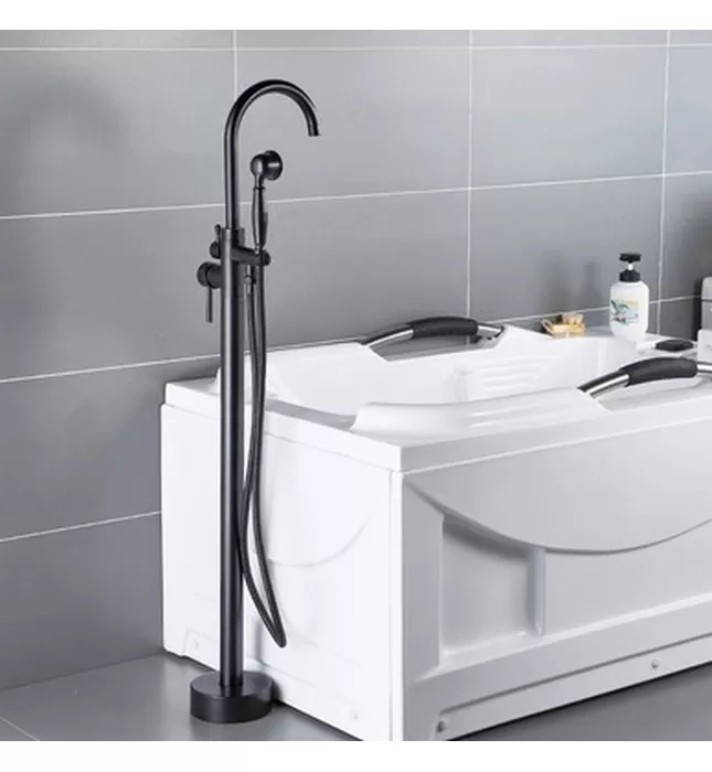 Sen bồn tắm nóng lạnh đặt sàn bằng đồng Haduvico ST023