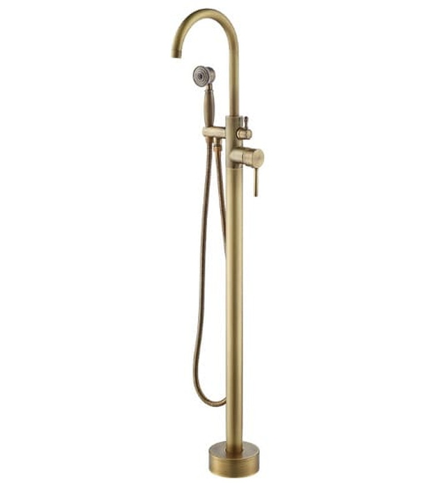 Sen bồn tắm nóng lạnh đặt sàn bằng đồng Haduvico ST031