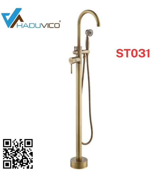 Sen bồn tắm nóng lạnh đặt sàn bằng đồng Haduvico ST031