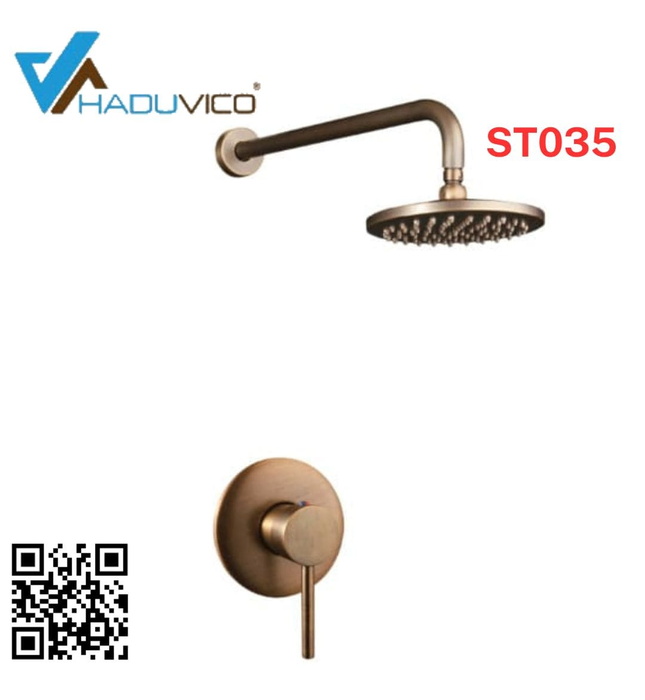 Sen tắm âm trần bằng đồng Haduvico ST035