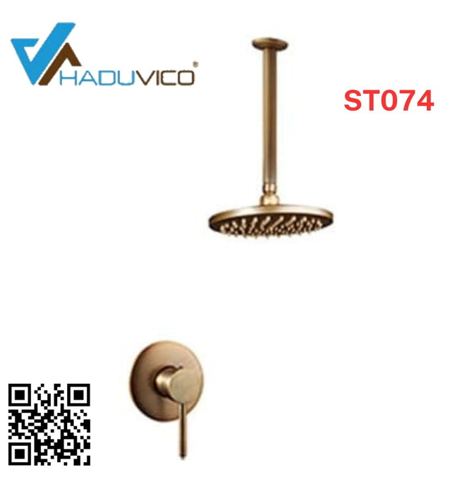 Sen tắm âm trần bằng đồng Haduvico ST074