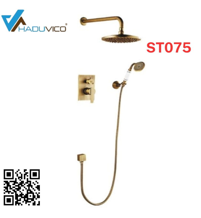 Sen tắm âm trần bằng đồng Haduvico ST075
