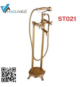 Sen bồn tắm nóng lạnh đặt sàn bằng đồng Haduvico ST021