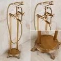 Sen bồn tắm nóng lạnh đặt sàn bằng đồng Haduvico ST021
