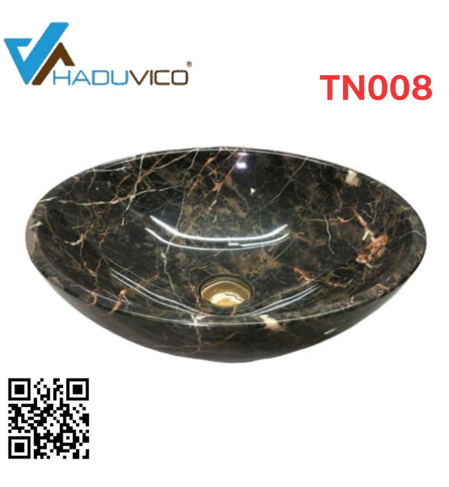 Chậu lavabo đá tự nhiên đặt bàn Haduvico TN008