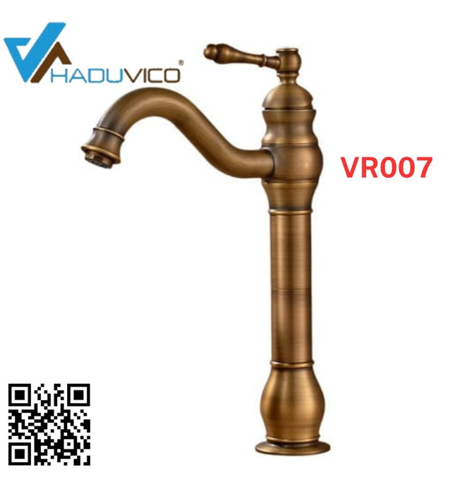 Vòi chậu nóng lạnh đồng thau Haduvico VR007