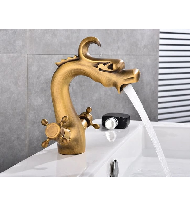 Vòi chậu nóng lạnh đồng thau Haduvico VR045