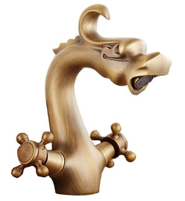 Vòi chậu nóng lạnh đồng thau Haduvico VR045