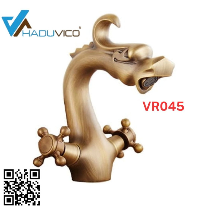 Vòi chậu nóng lạnh đồng thau Haduvico VR045