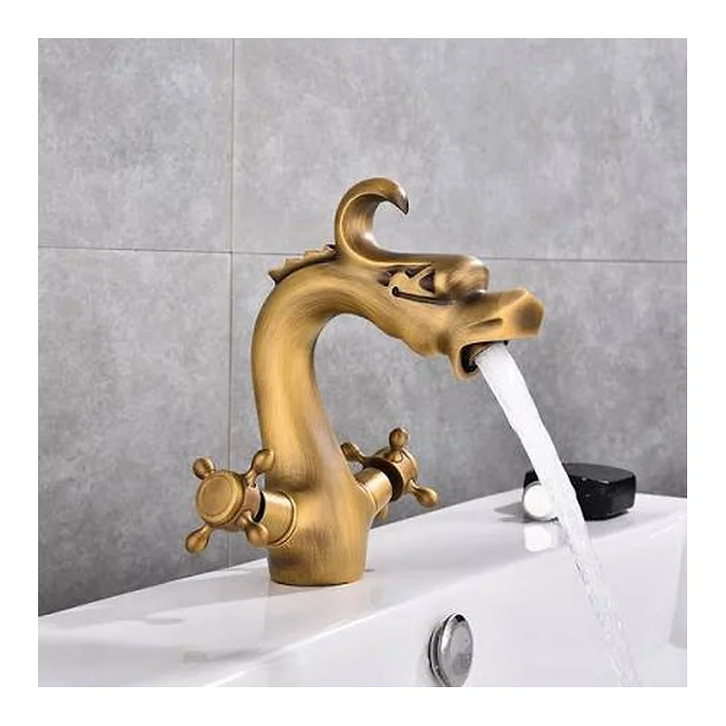 Vòi chậu nóng lạnh đồng thau Haduvico VR045