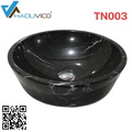 Chậu lavabo đá tự nhiên vân trắng đặt bàn Haduvico TN003