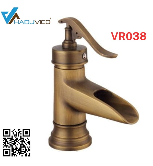 Vòi chậu nóng lạnh đồng thau Haduvico VR038
