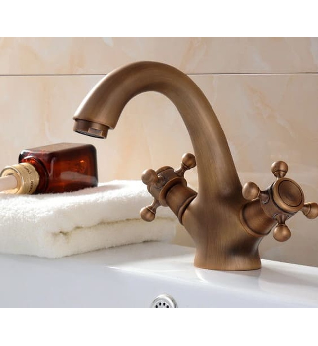 Vòi chậu nóng lạnh đồng thau Haduvico VR040