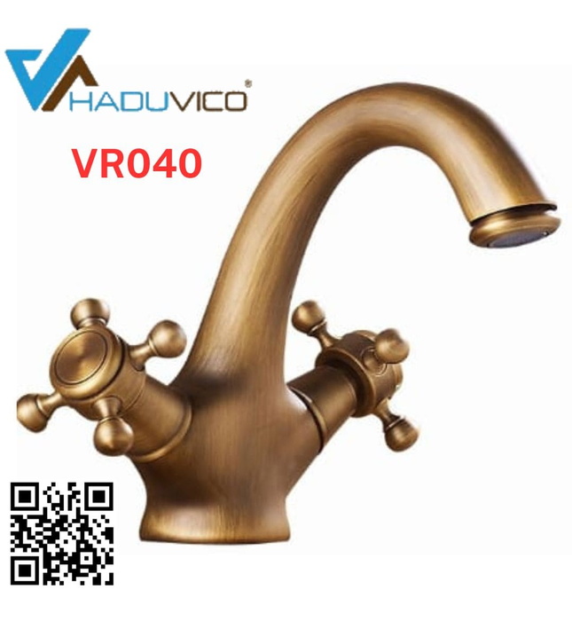 Vòi chậu nóng lạnh đồng thau Haduvico VR040