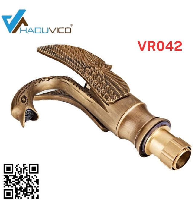 Vòi chậu nóng lạnh đồng thau Haduvico VR042