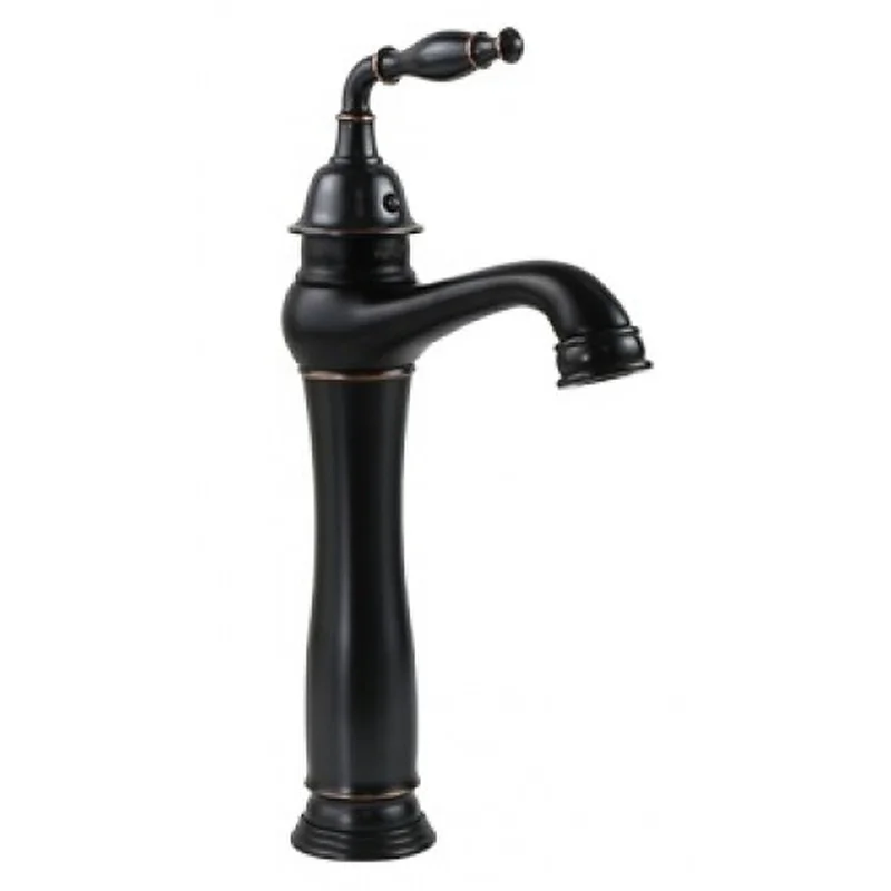 Vòi chậu nóng lạnh đồng thau màu đen Haduvico VR048