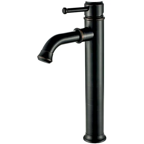 Vòi chậu nóng lạnh đồng thau màu đen Haduvico VR050