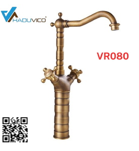 Vòi chậu nóng lạnh đồng thau Haduvico VR080