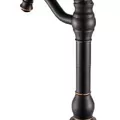 Vòi chậu nóng lạnh đồng thau màu đen Haduvico VR047