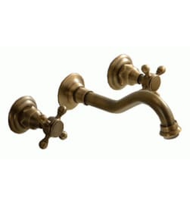 Vòi chậu nóng lạnh gắn tường đồng thau Haduvico VR018M