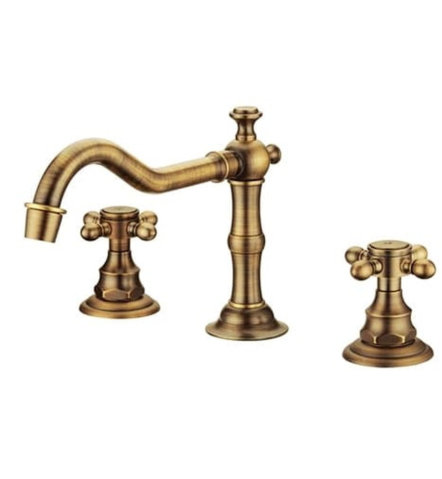 Vòi chậu nóng lạnh 3 lỗ đồng thau Haduvico VR034