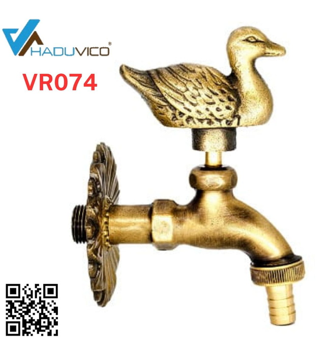 Vòi nước lạnh bằng đồng gắn tường Haduvico VR074