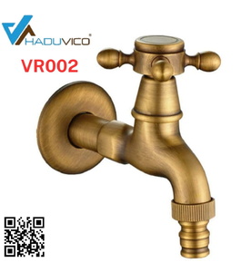 Vòi nước lạnh bằng đồng gắn tường Haduvico VR002