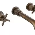 Vòi chậu nóng lạnh gắn tường đồng thau Haduvico VR017