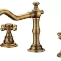Vòi chậu nóng lạnh 3 lỗ đồng thau Haduvico VR034