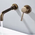 Vòi chậu nóng lạnh gắn tường đồng thau Haduvico VR077
