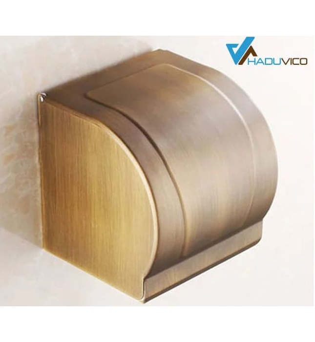 Hộp đựng giấy vệ sinh bằng đồng Haduvico PK011
