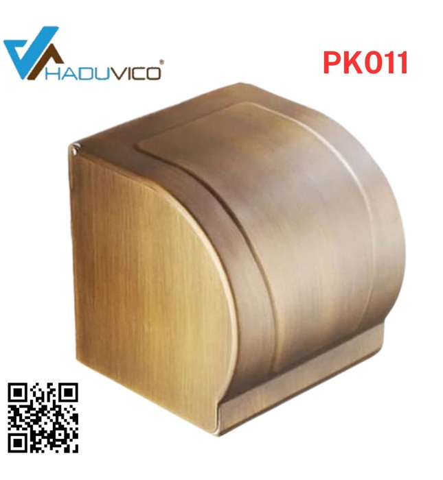 Hộp đựng giấy vệ sinh bằng đồng Haduvico PK011